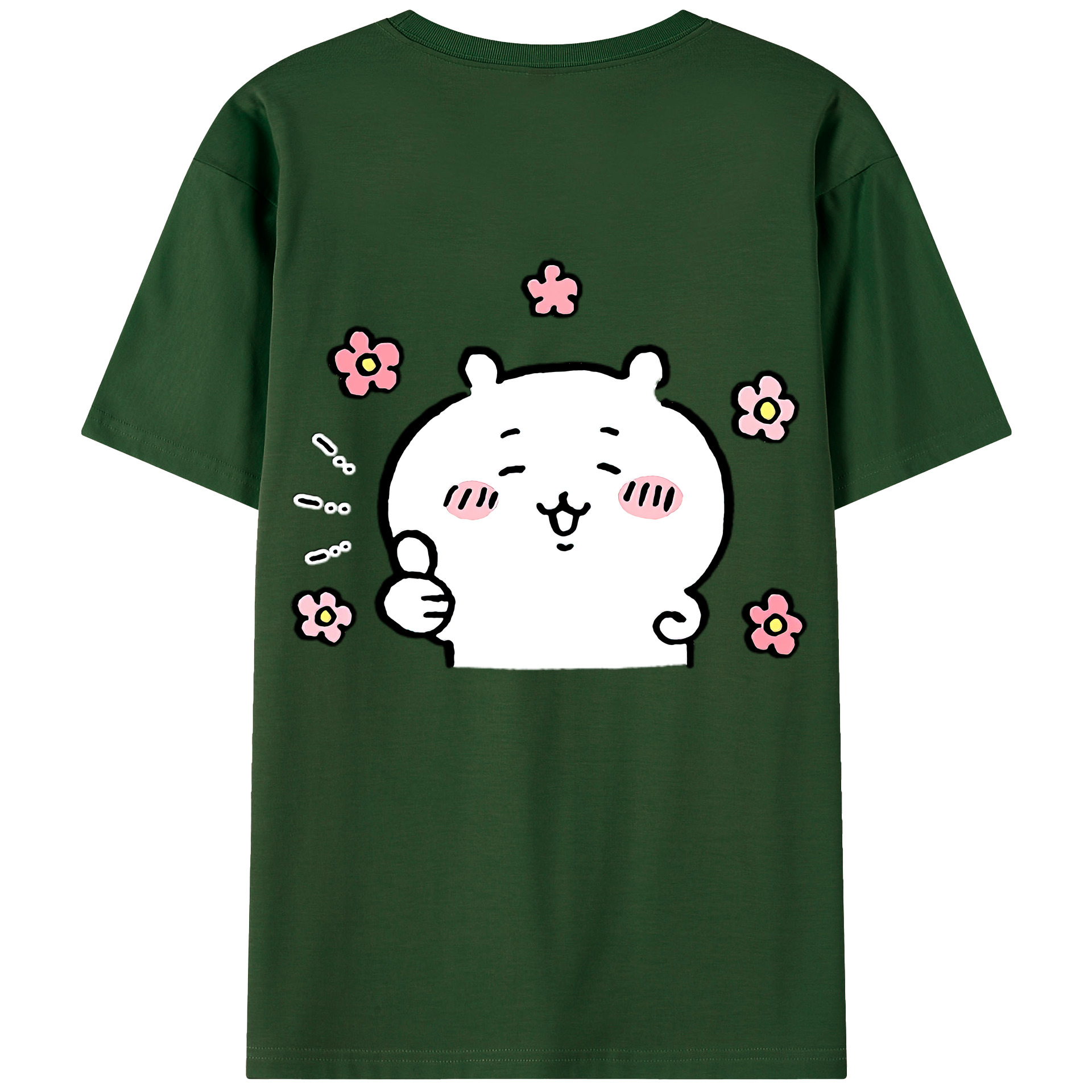 （画像用） ちいかわ ちいかわ Chii-kawa chiikawa 綿100％半袖Tシャツ（背面プリント）